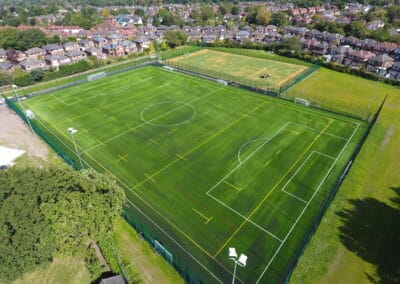 The 3G Pitch at Club Cheadle Hulme as seen from above.